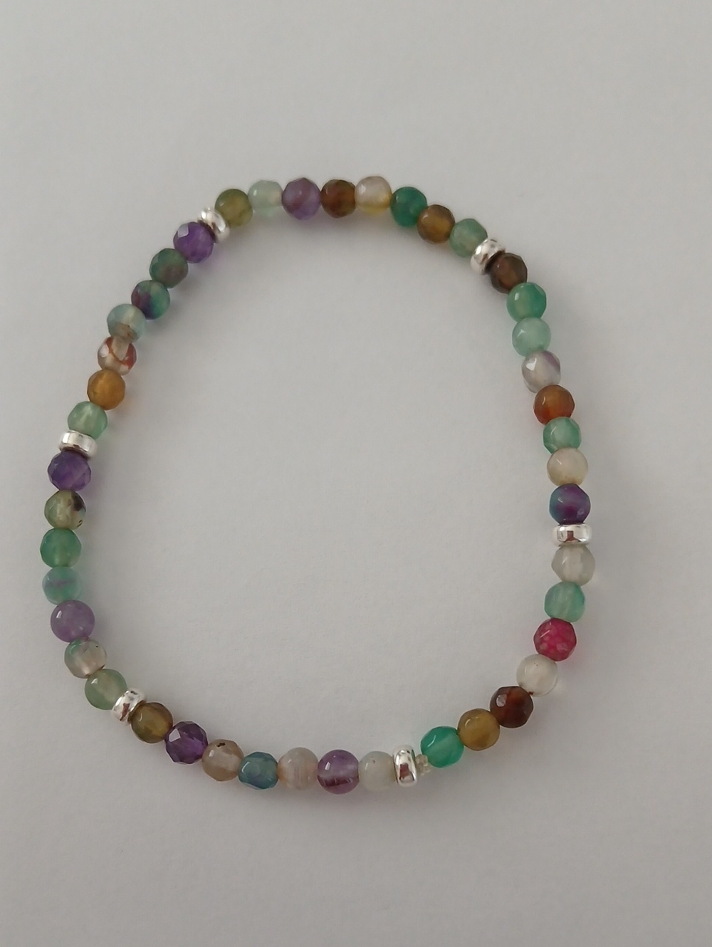 Multicolor Natural Gemstone Beaded Bracelet